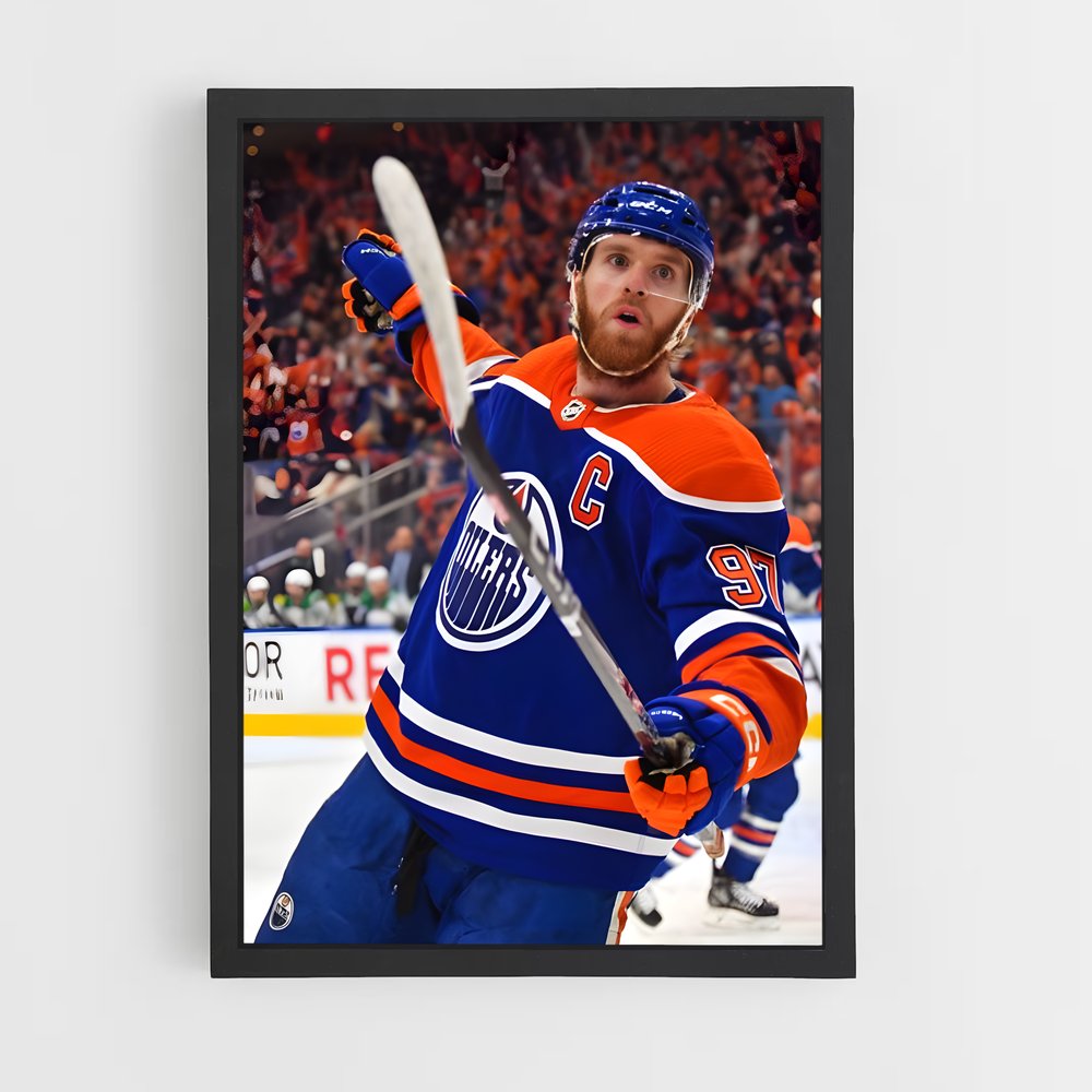 Poster Connor de mcdavid – affiche Hockey sur glace (vue 2)